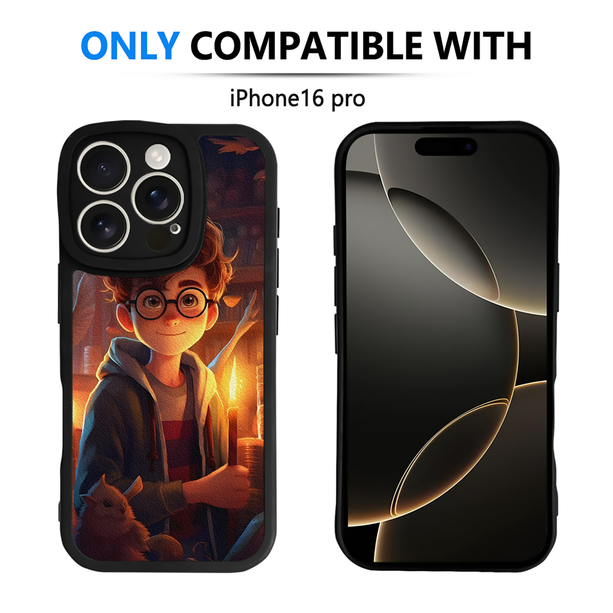 （画像用） Harry Potter ハリー・ポッターシリーズ 【iPhone 16シリーズ対応】シリコンスマホケース（レザー調） 材質：シリコン